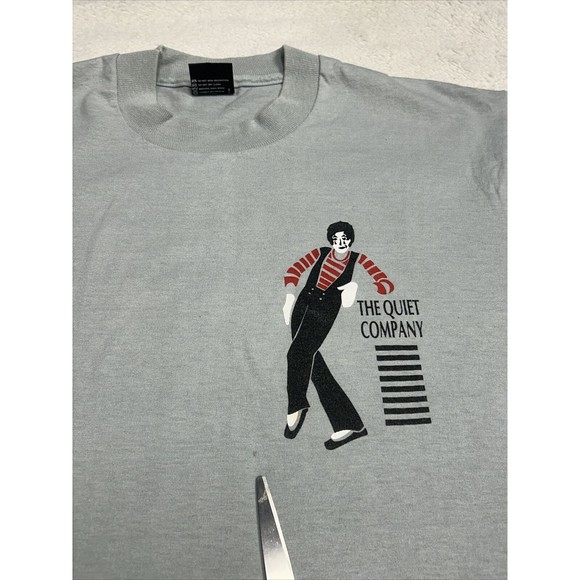 Vtg 90s The Quiet Company Miming  Mime Single Stitch Graphic T-Shirt Size Large - Picture 3 of 10